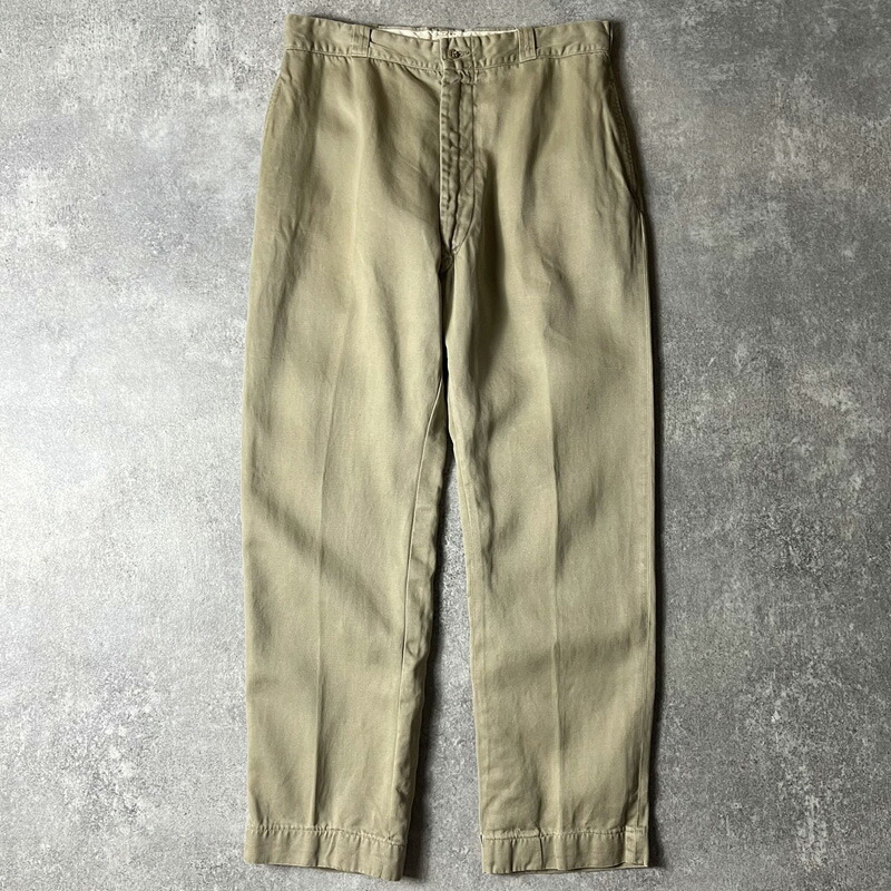 楽天市場】60s US ARMY 米軍実物 ノータック コットン チノ パンツ