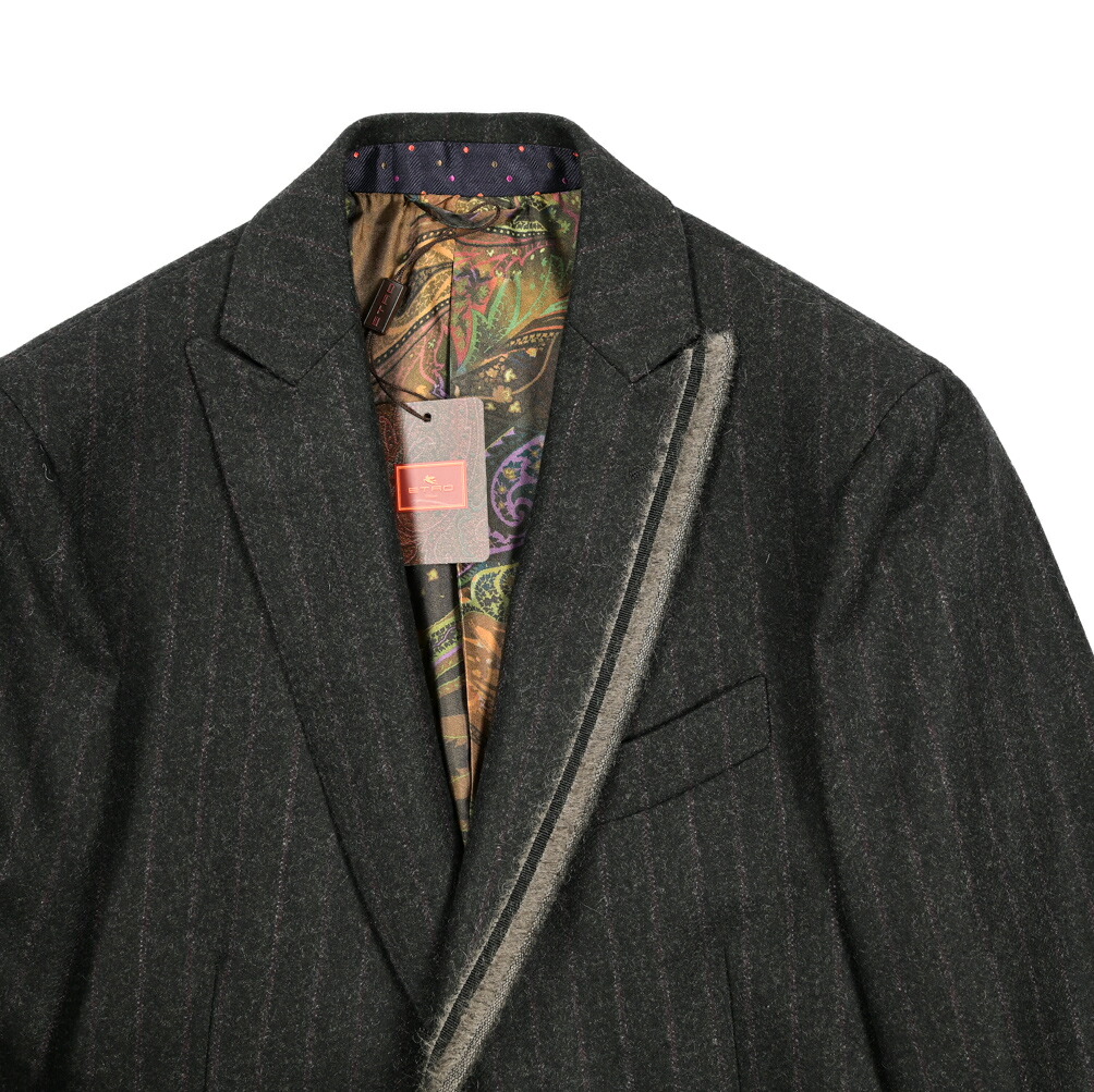 希少・美品】MサイズETRO エトロ ストライプ チェスターコート 希少