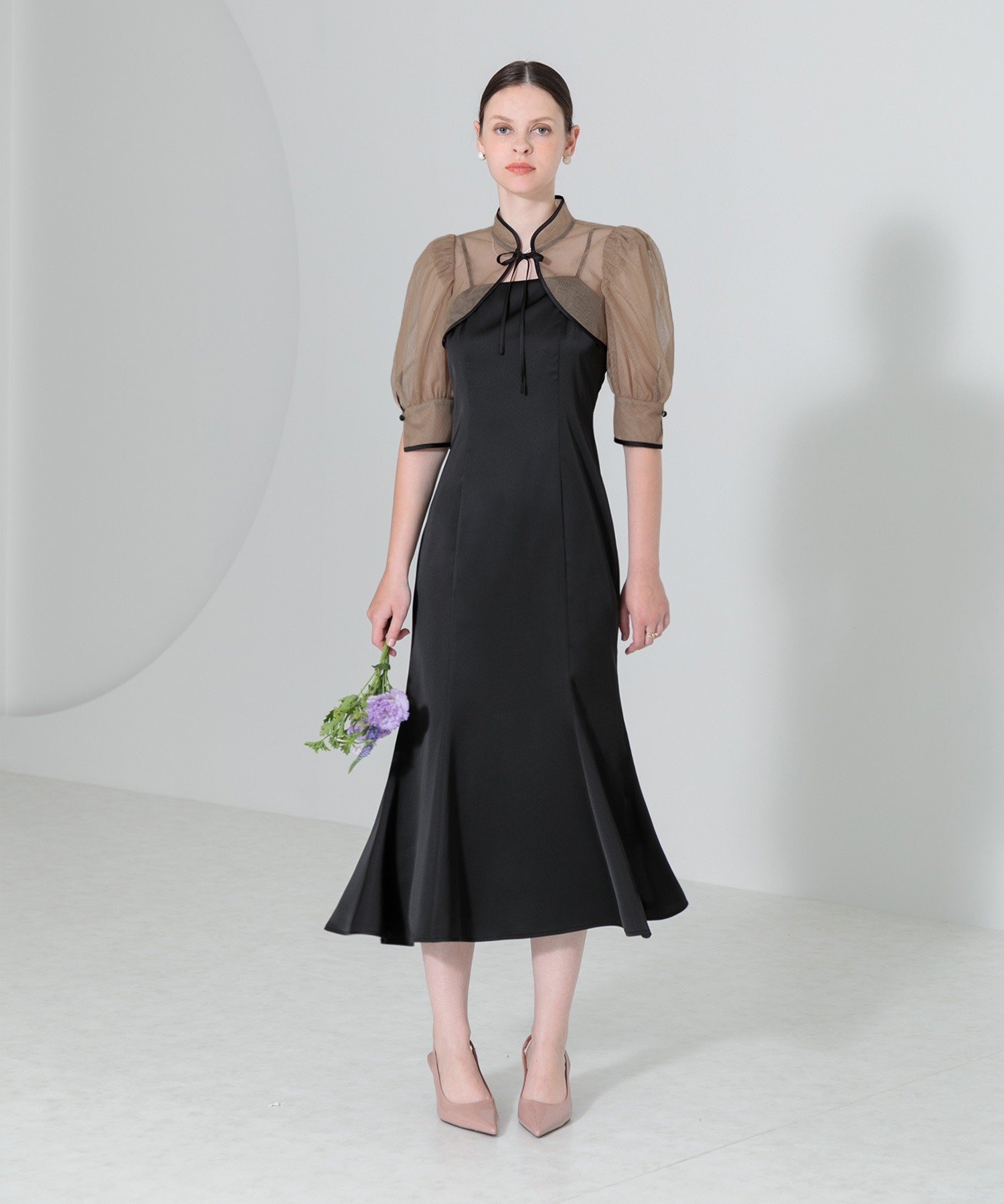 Leja｜LEJA-ショートボレロマーメイドワンピースセットアップロング