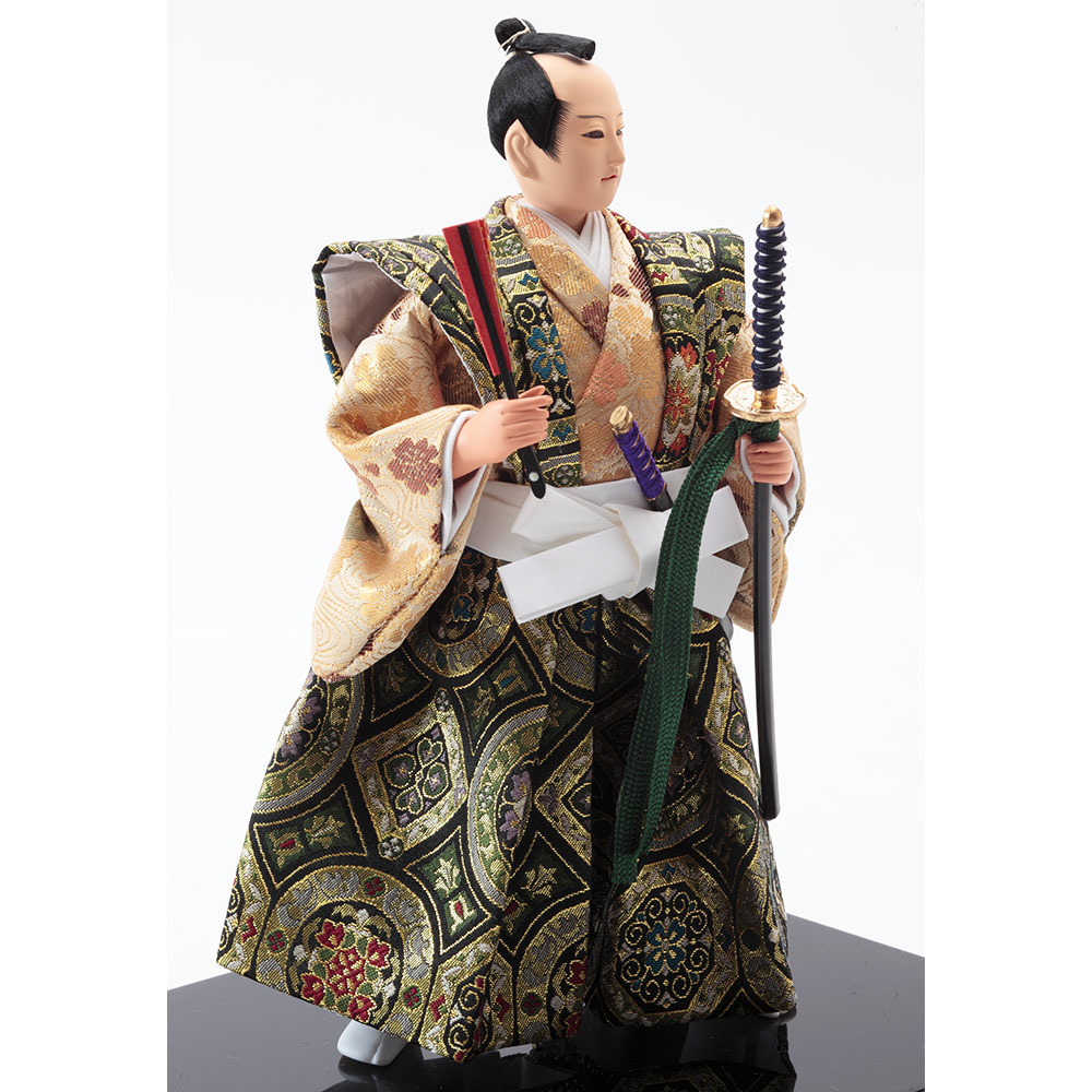 楽天市場】久月作 日本人形 男物 SAMURAI JAPAN 「さむらい」 緑金