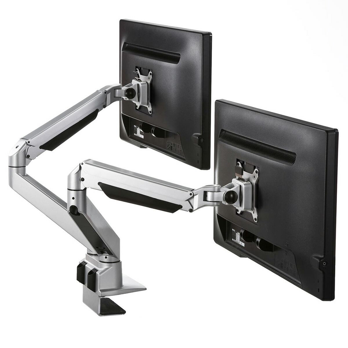 楽天市場】モニターアーム デュアル 2画面 34インチ 水平垂直 ガス圧式