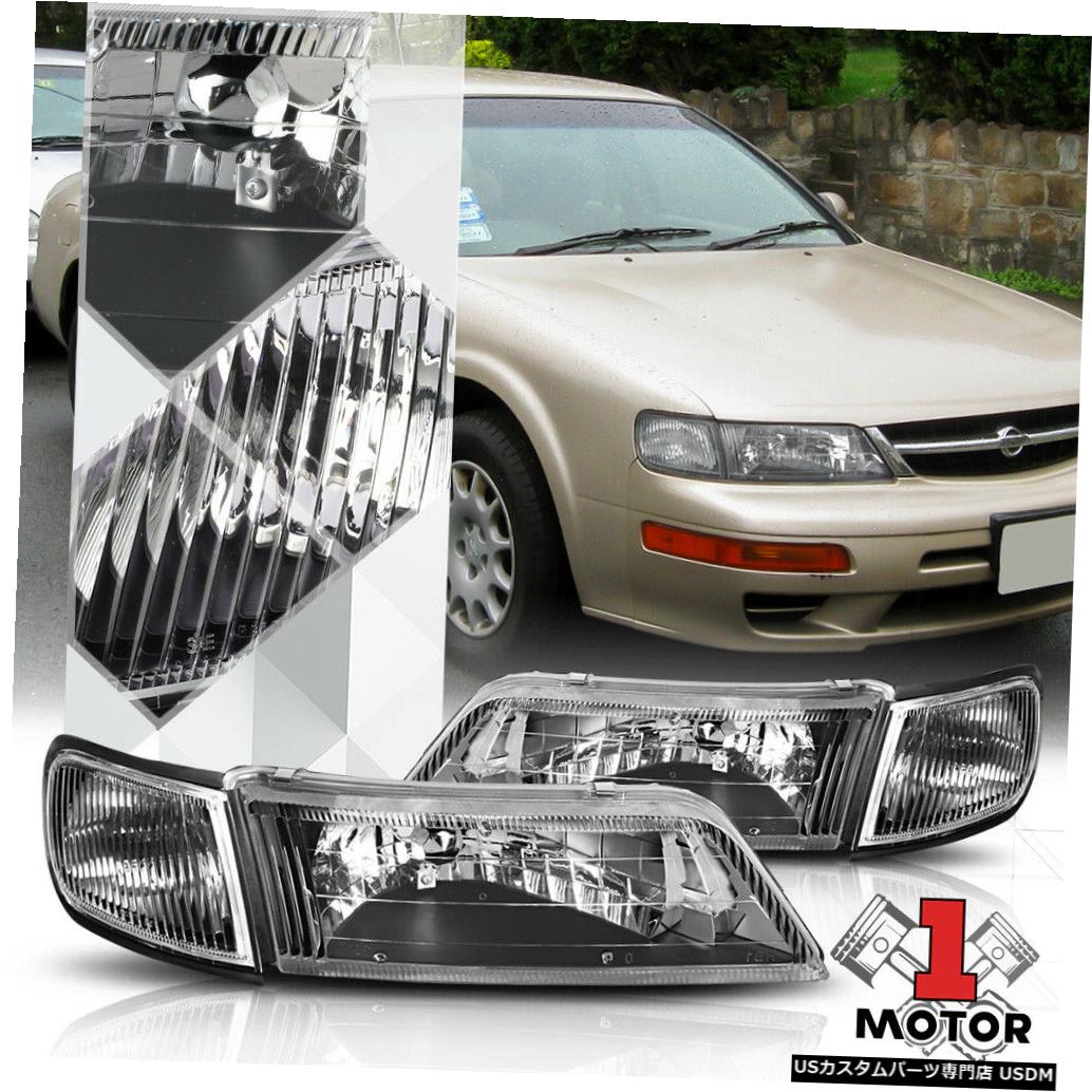 楽天市場】ヘッドライト 97-99日産マキシマ用ブラックハウジングクリア