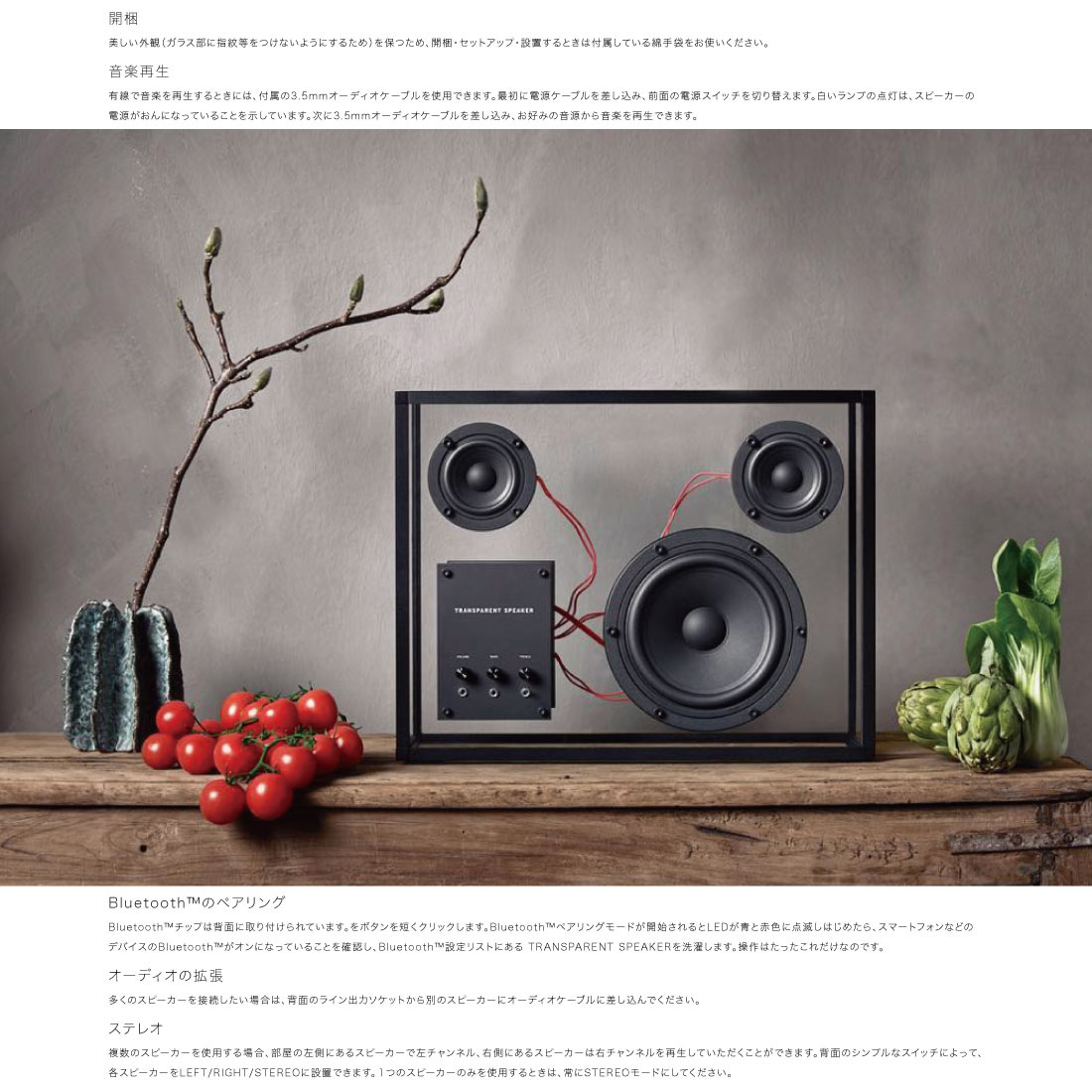 楽天市場】TRANSPARENT SPEAKER トランスペアレント スピーカー