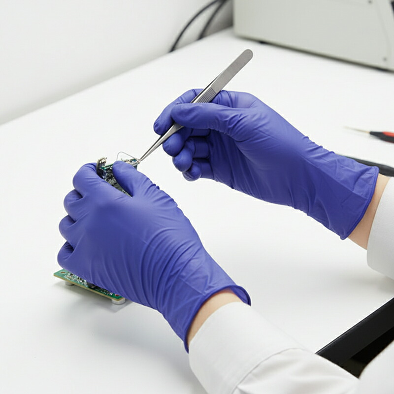 楽天市場】KAWANISHI 2062 ニトリルグローブ 粉なし ダークブルー 300