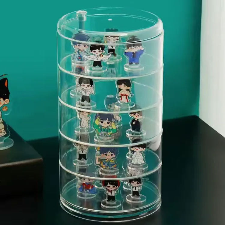 楽天市場】 透明 薄型 アクスタ 収納 マルチケース アクリル 4段 卓上