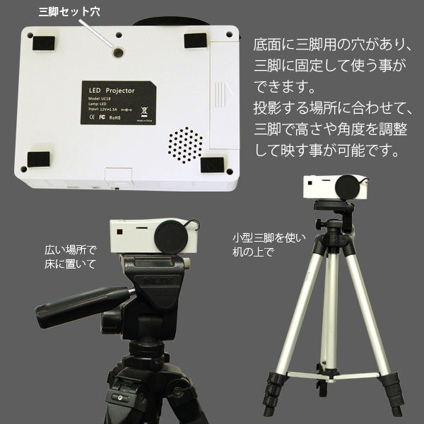 楽天市場】半 額 & 5％OFF 8(日)朝8時～ プロジェクター 小型