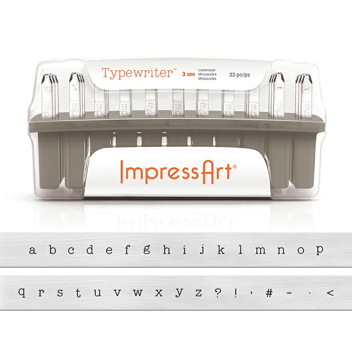 楽天市場】ImpressArt(インプレスアート) レタースタンプ 3mm 小文字