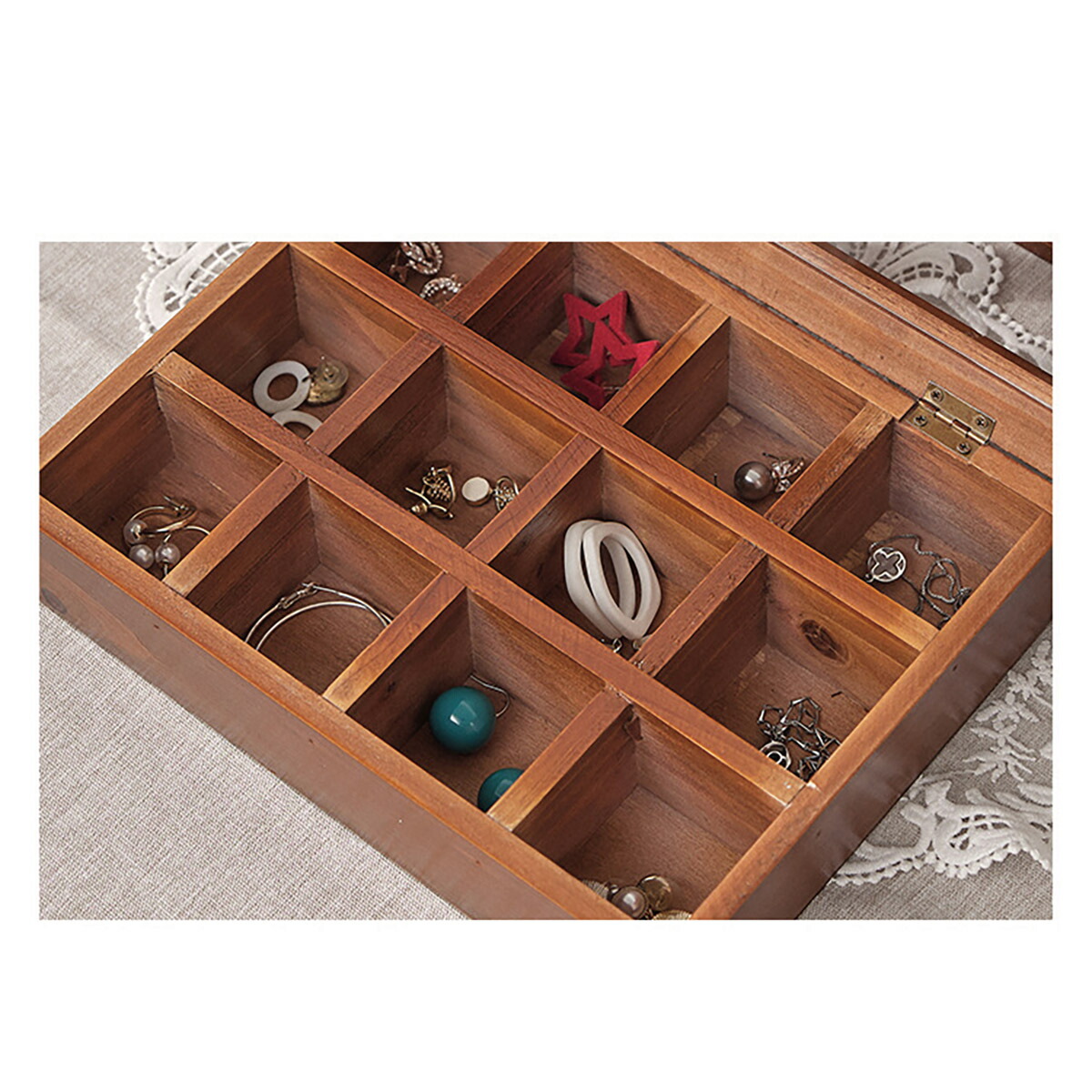 美品 木製 ヴィンテージ チェスト 棚 アクセサリー 小物 当時物 美品