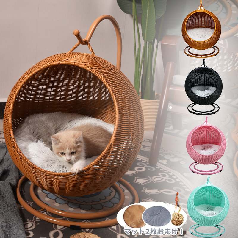 ゆらゆら猫ちゃんハウス キャットハンモック 室内外使用可能 大型