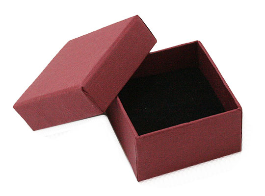 赤系紙張りヴィンテージジュエリーボックス