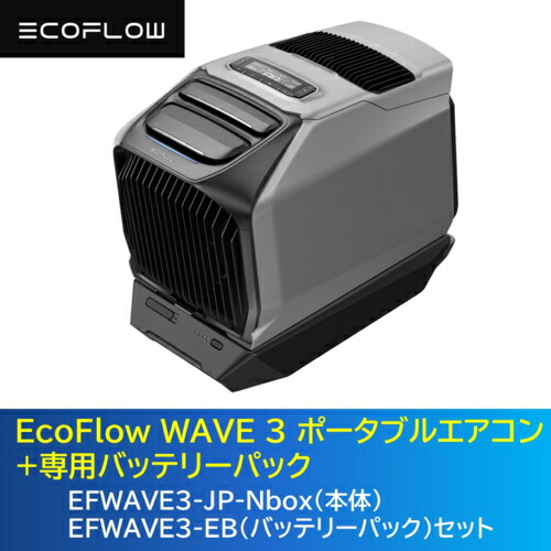 ナ*ハ様 ECOFLOW WAVE3 ポータブルエアコン本体＆専用バッテリーその