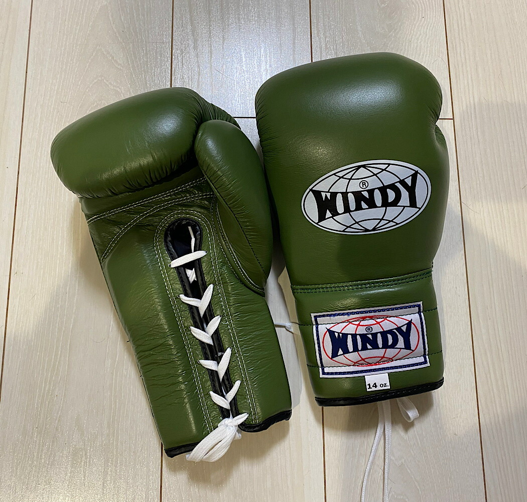 美品⭐︎ WINDY ボクシンググローブ 12 oz 12オンス グリーン 楽天市場