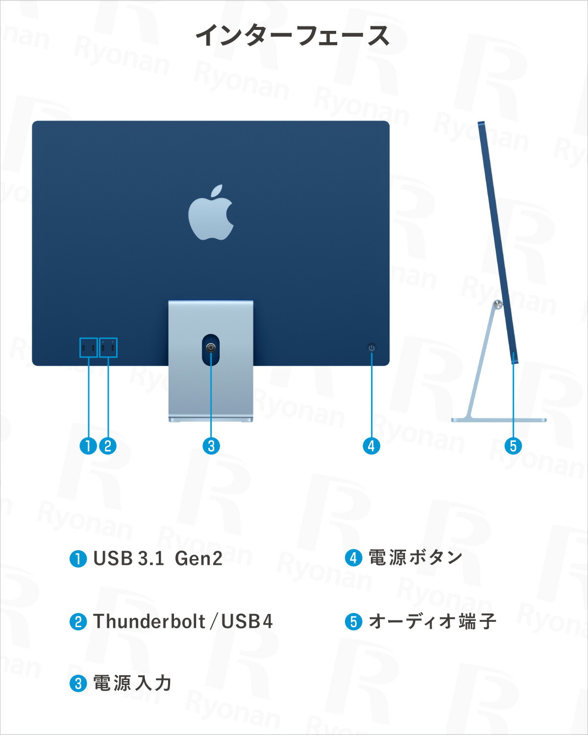 美品】【付属品完備】Apple iMac M1 メモリ16GB 容量1TB iMac (M1,16GB