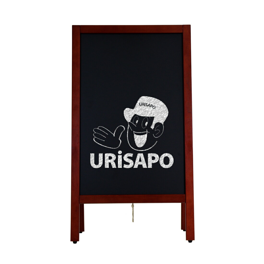 楽天市場】黒板 看板 ブラックボード 両面 A型 90cm 濃茶 Lサイズ