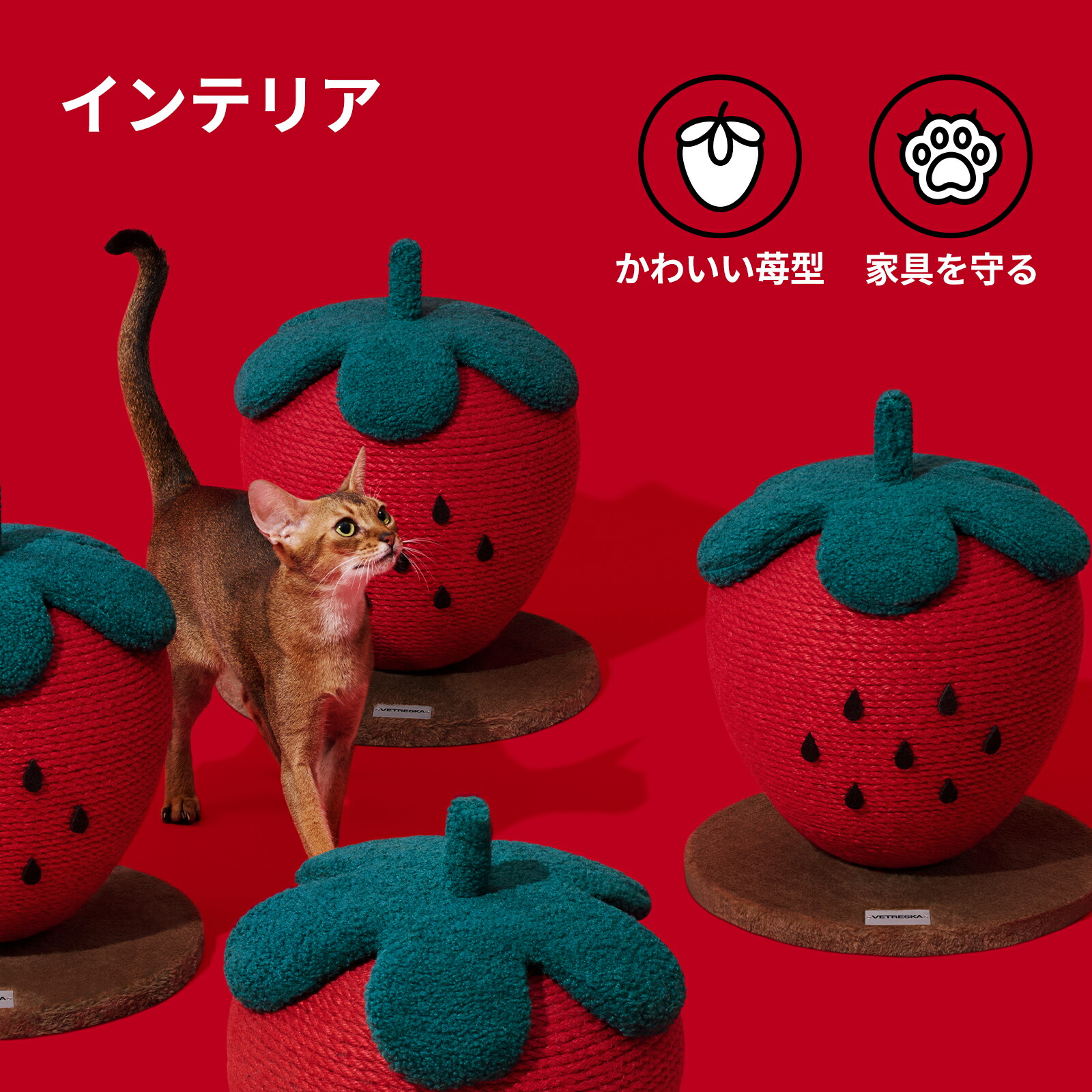 楽天市場】【クリアランスセール10％OFF】 VETRESKA 猫爪とぎ 麻縄