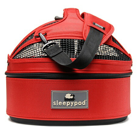 sleepypod 赤色 キャリーバッグ ・ウォーマー 付き犬•猫用
