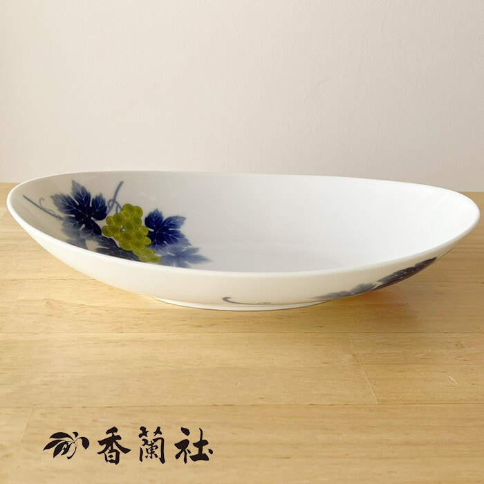 1766 香蘭社 かぶら 深大皿 24cm 未使用 1766 香蘭社 かぶら 深大皿