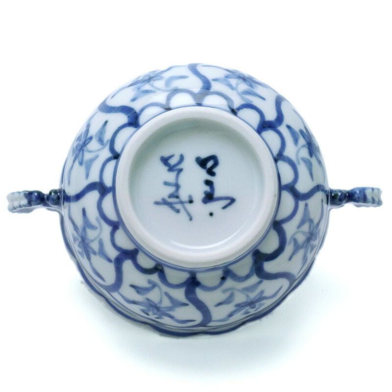 九谷焼須田菁華染付とくり 九谷焼須田菁華染付とくり