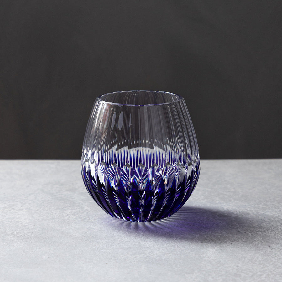 江戸ガラス瑠璃つる首徳利金彩ありギヤマンびいどろ和ガラス骨董