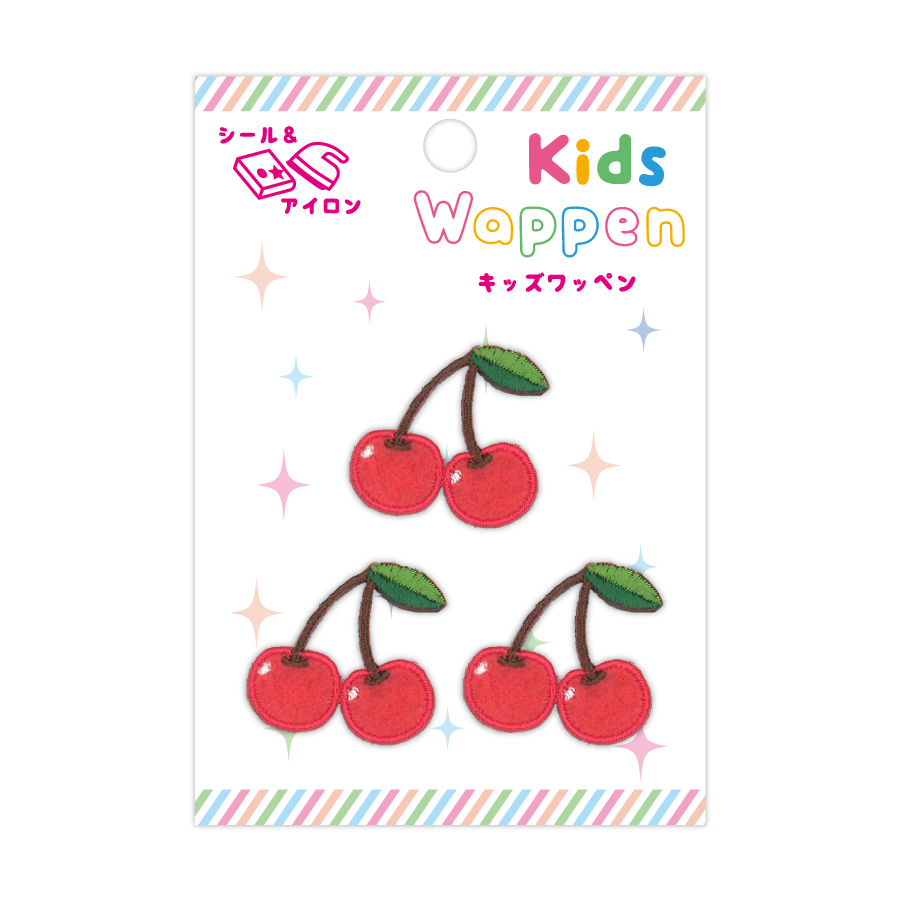 商品ページ｜ワッペン チェリー キッズワッペン 入園入学 子供が好きな