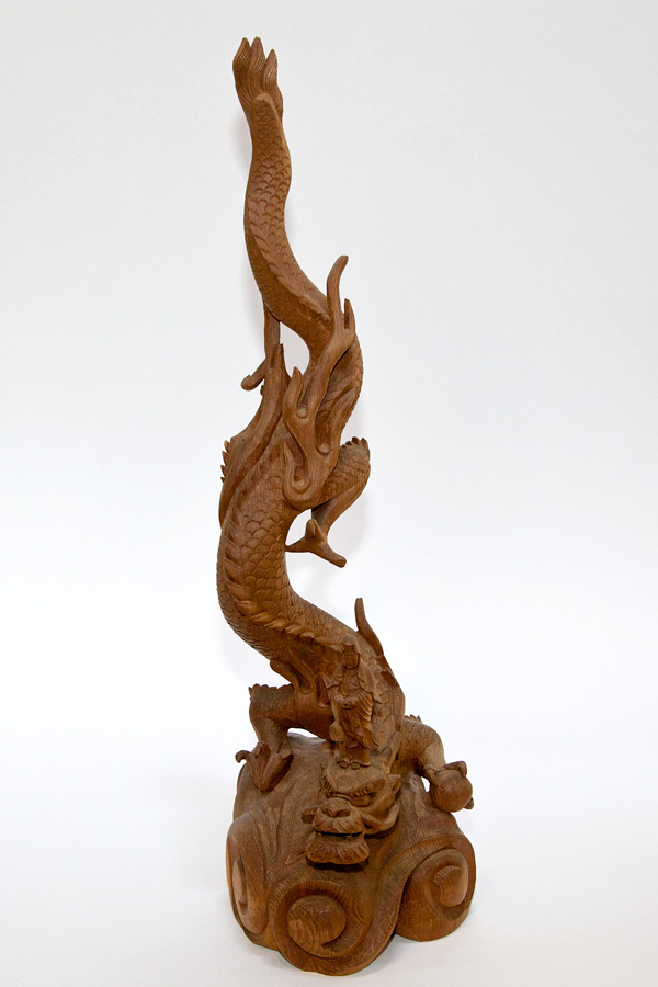 一刀斎香雲 作】 讃岐一位一刀彫 一刀斎香雲 作】 讃岐一位一刀彫 一刀