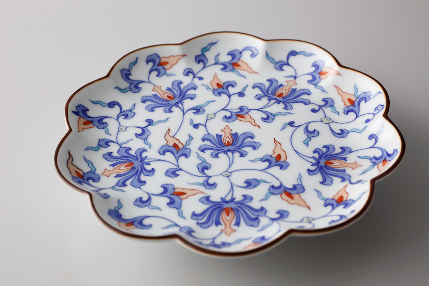 中国 染付花の絵片口 f2250905 中国 染付花の絵片口 f2250905 中国 染