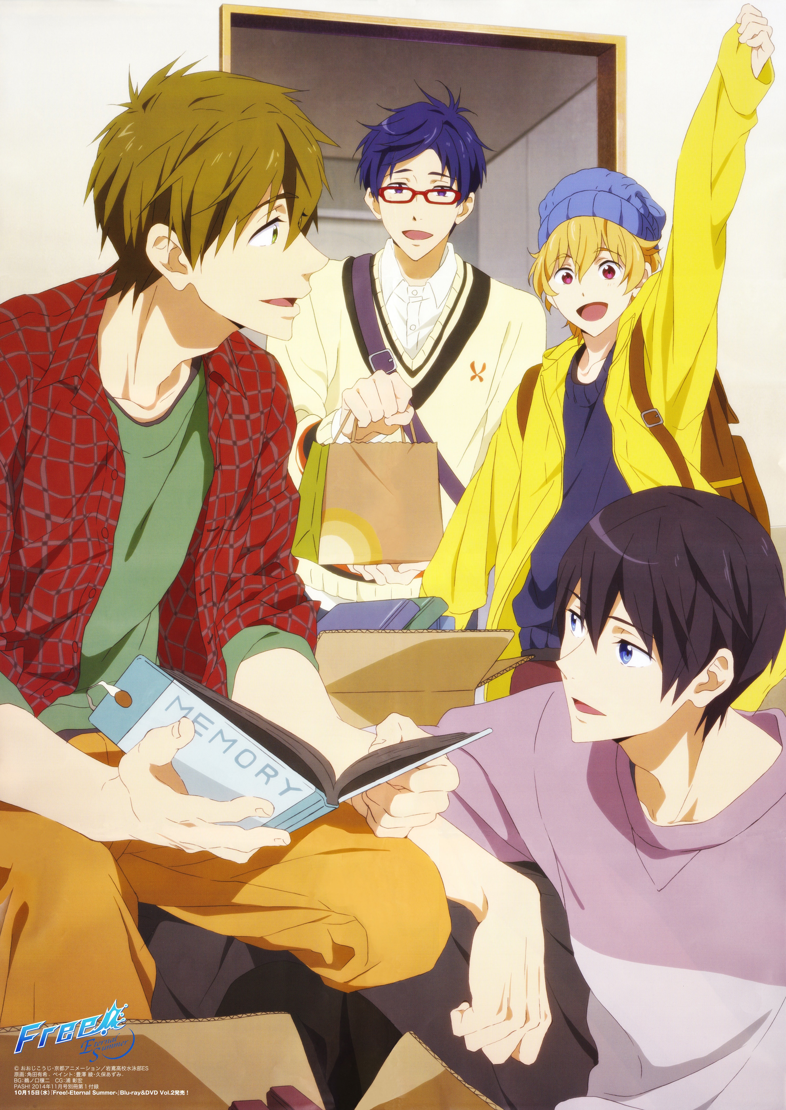 Free! 喫茶イワサメ カフェ コースター 遙 真琴 宗介 凛 渚 怜 パルコ