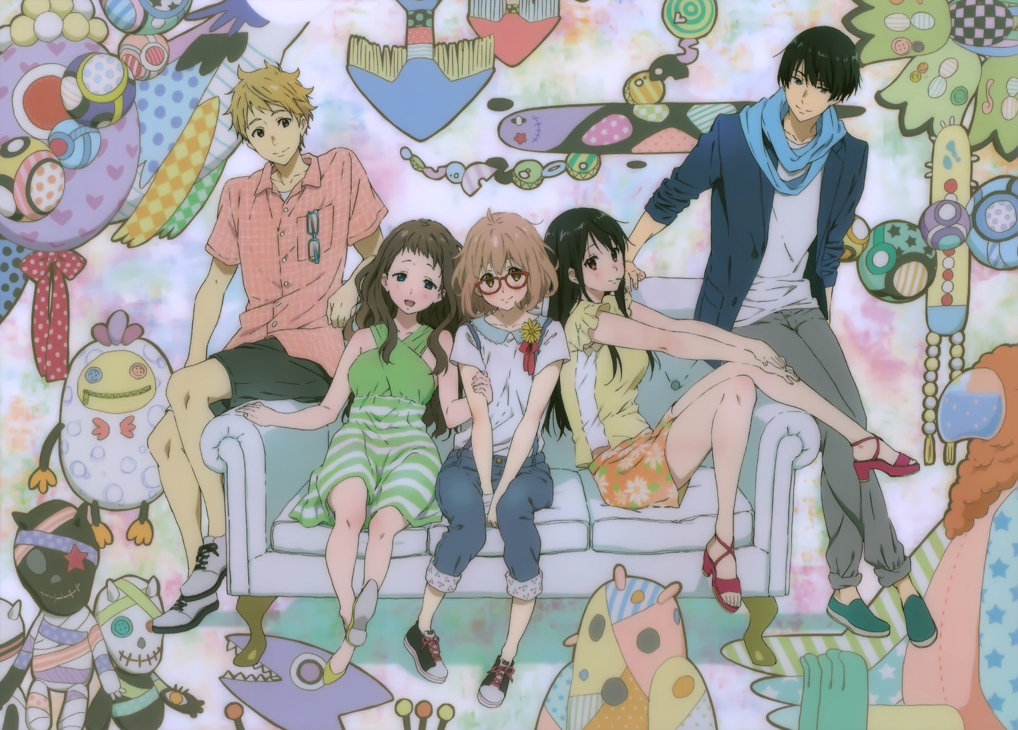 境界の彼方 Blu-ray 特典 栗山未来 名瀬博臣 神原秋人 名瀬美月 【