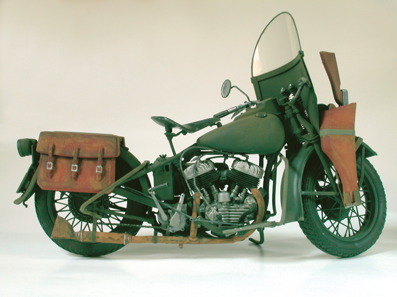 1/9 WW.II アメリカ陸軍 軍用バイク WLA 750【IT7401:4545782094671