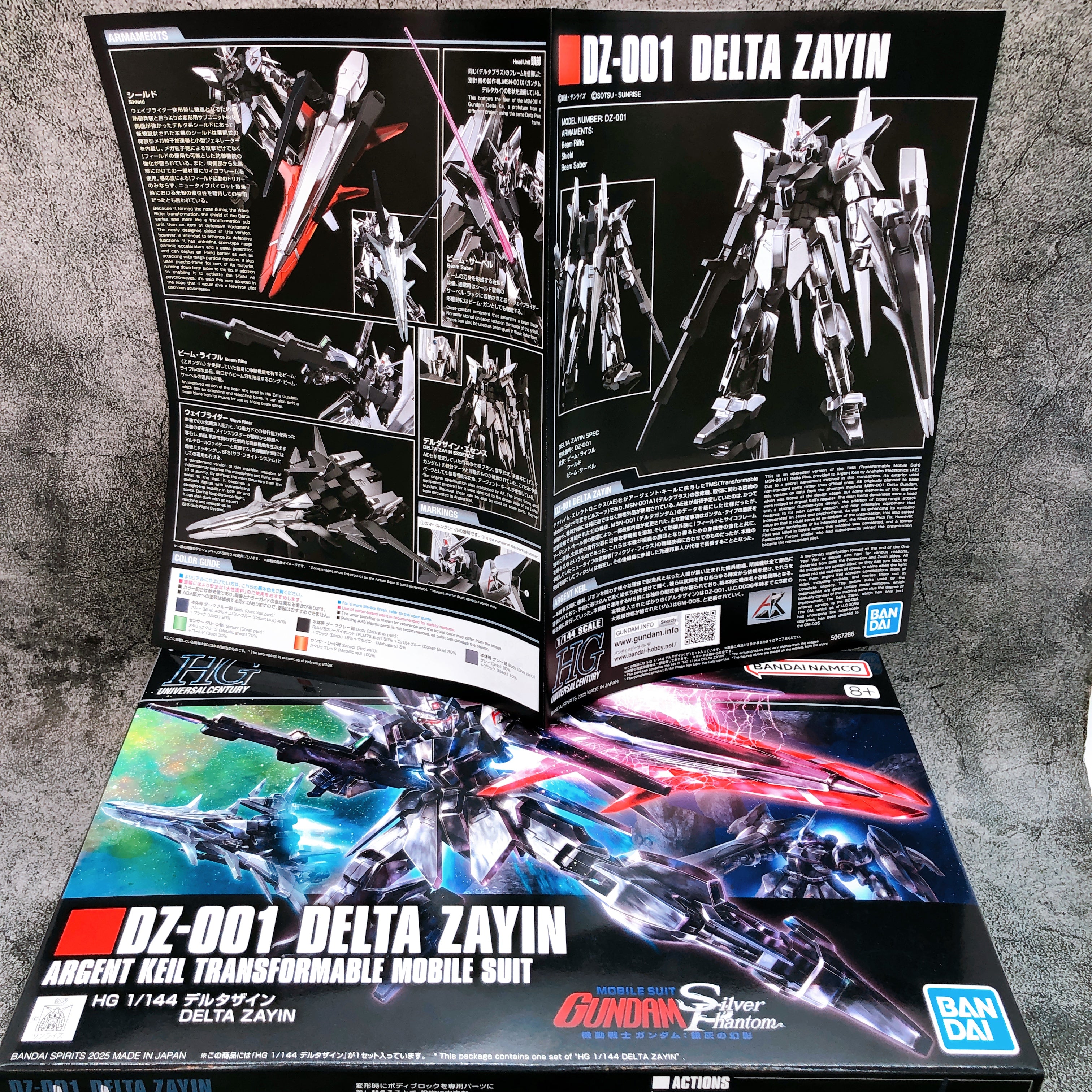 HG 1/144 Delta Zayin DZ-001 Gunpla Model Kit Premium Bandai Japan NEW