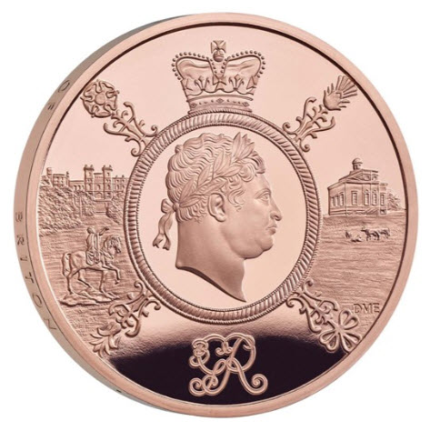 グレートブリテン2020年ジョージ3世1オンス5ポンドプルーフ金貨NGC