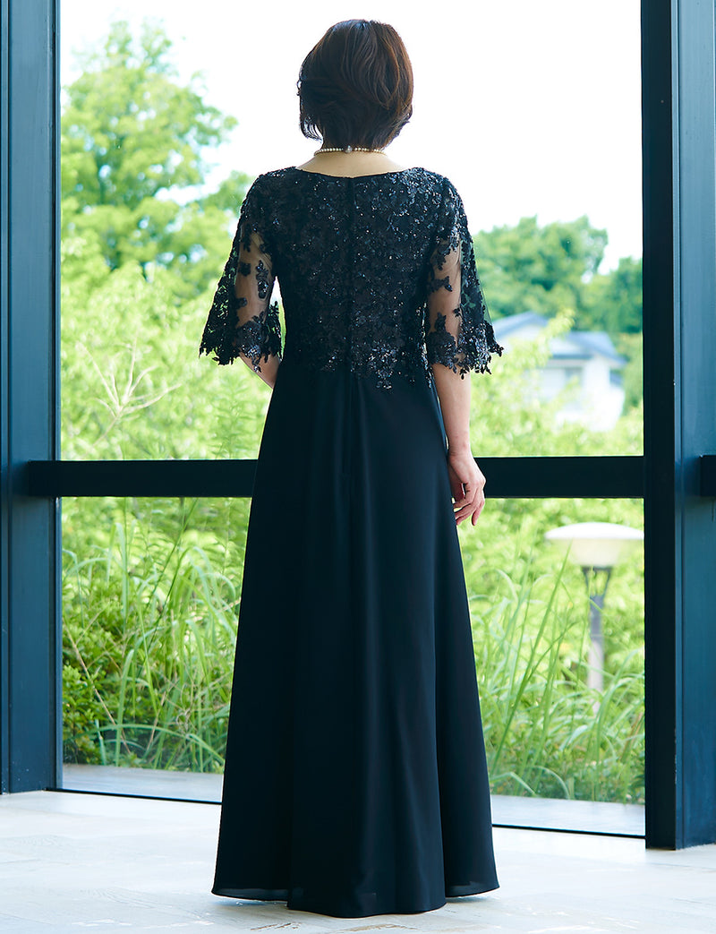 ブラック 結婚式母親ドレス・パーティードレスにお薦めフォーマル