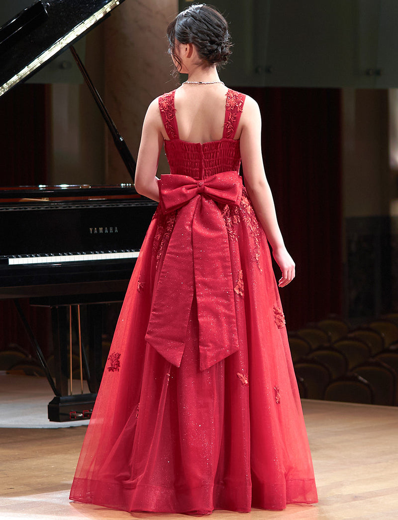 二科会会員・齋藤三郎 人気の赤いドレスの少女 二科会会員・齋藤三郎