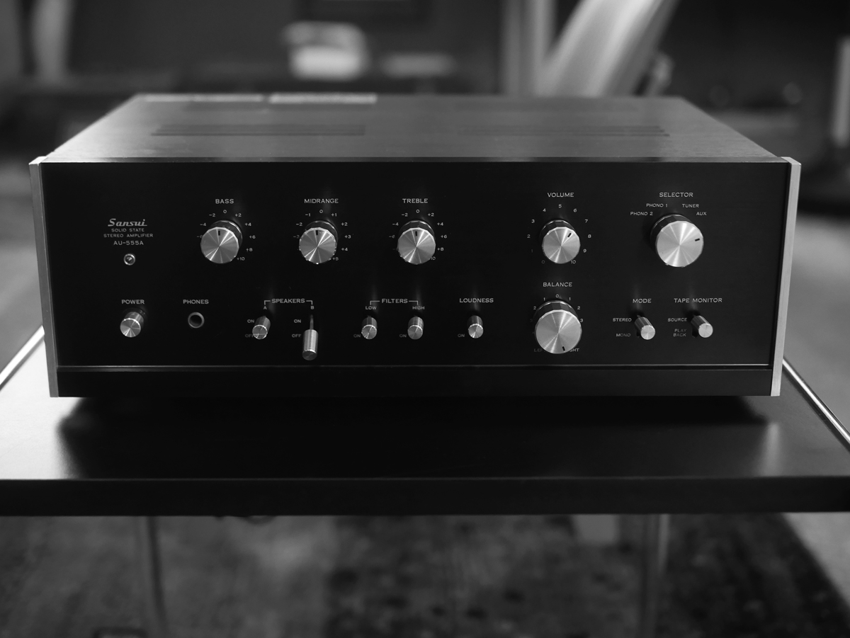 希少 サンスイ AU-555A ステレオプリメインアンプ 昭和レトロ 当時物