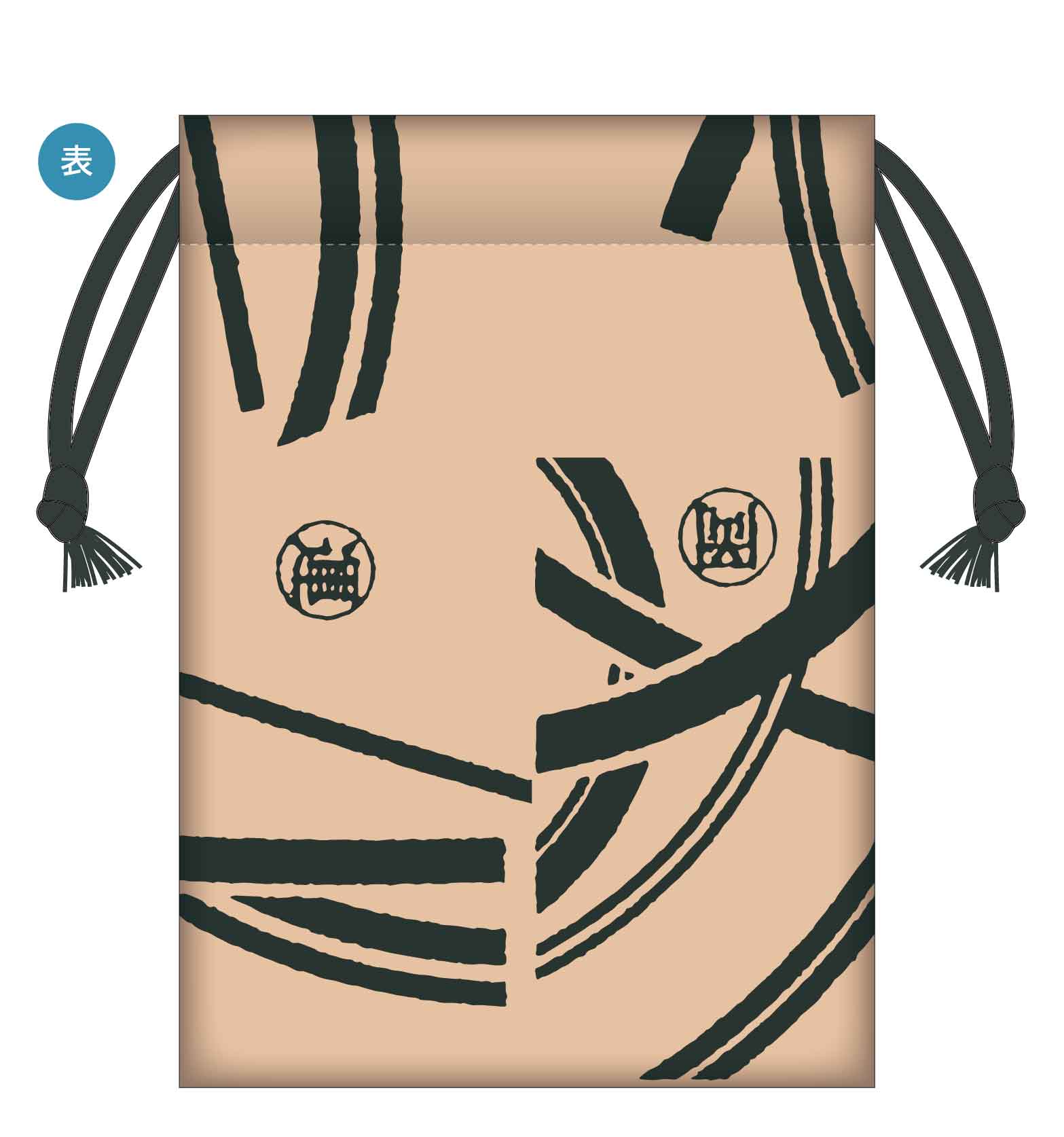 ゴールデンカムイ 刺青人皮柄巾着 - 株式会社ツインクル