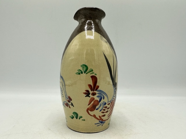 船木研兒白釉手付壺花瓶水差し