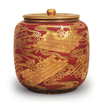 金襴手花筏文水指 | 鶴田 純久の章 お話