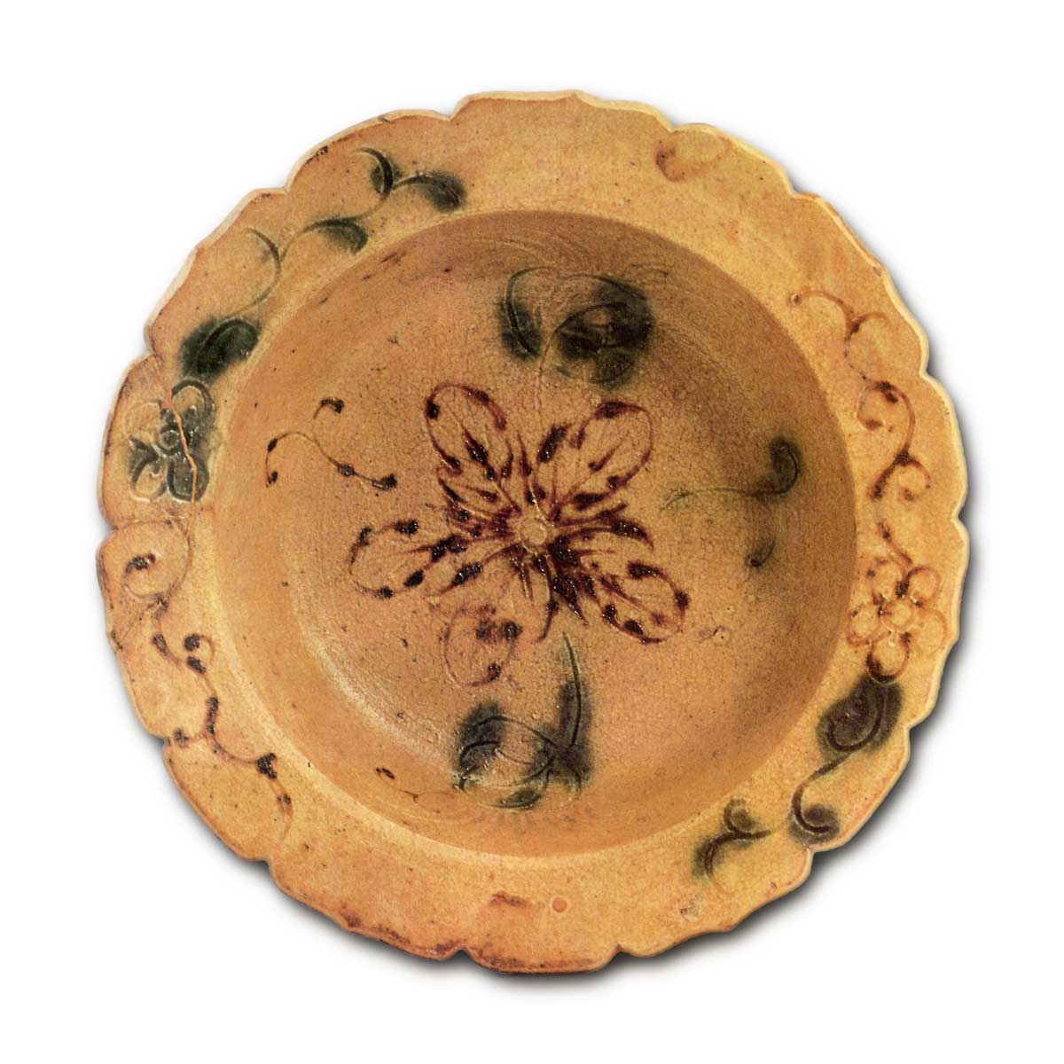 ☆陽刻輪花鉢☆室町～桃山☆骨董品 陽刻輪花鉢☆室町～桃山☆骨董品 ☆