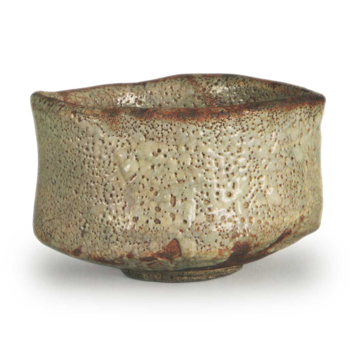値下げ】 奥磯太覚 志野 茶碗 【真正保証】 工芸品 【値下げ】 奥磯太