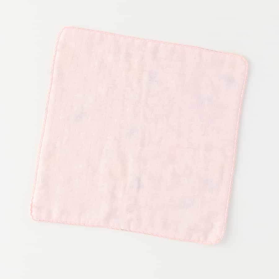 マシュマロガーゼリバーシブルハンカチ（RYZ15887）-UCHINO-UCHINO