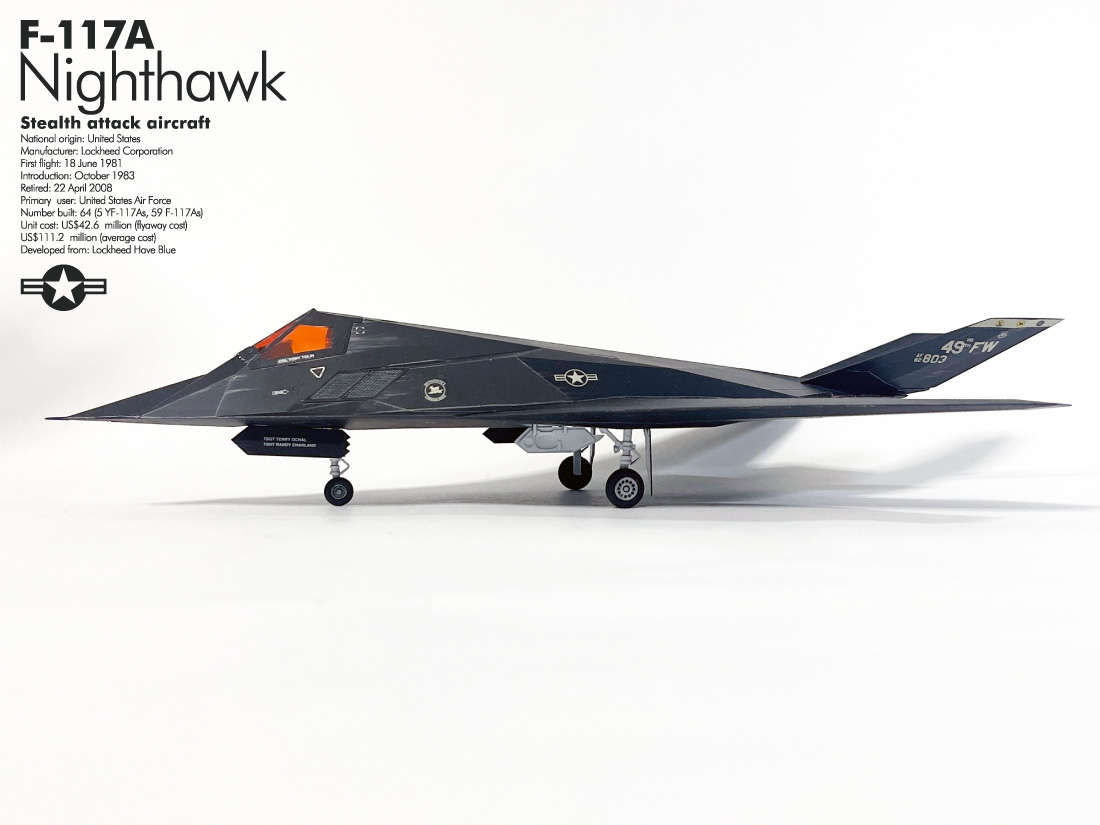 ハセガワ 1/72 F-117 ナイトホーク 完成報告。 – UC-TIMELINE