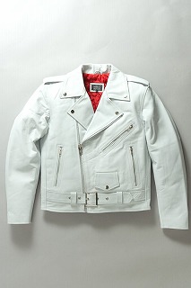 VERSACECOLLECTIONライダースジャケット白 白いライダースジャケット