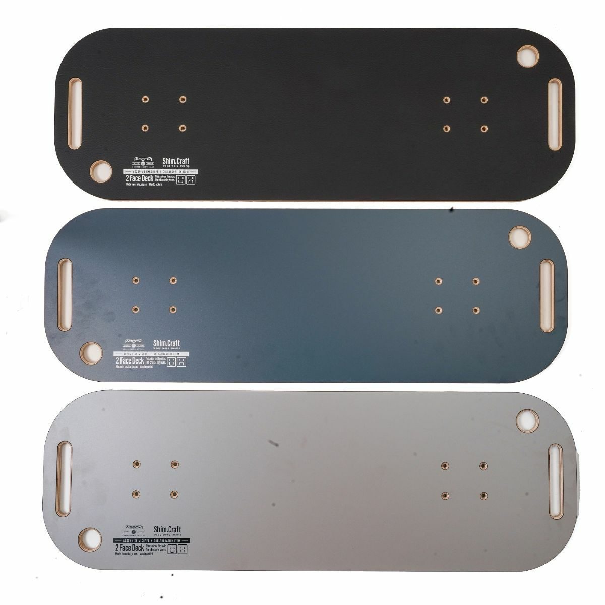 Shim.craft (シムクラフト) × AS2OV 別注 2Face Deck BLACK/GREY 2