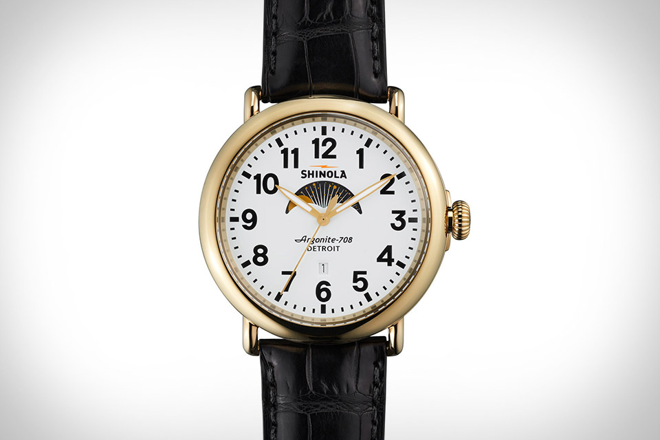 Shinola Runwell Moon Phase Watch | Uncrate
