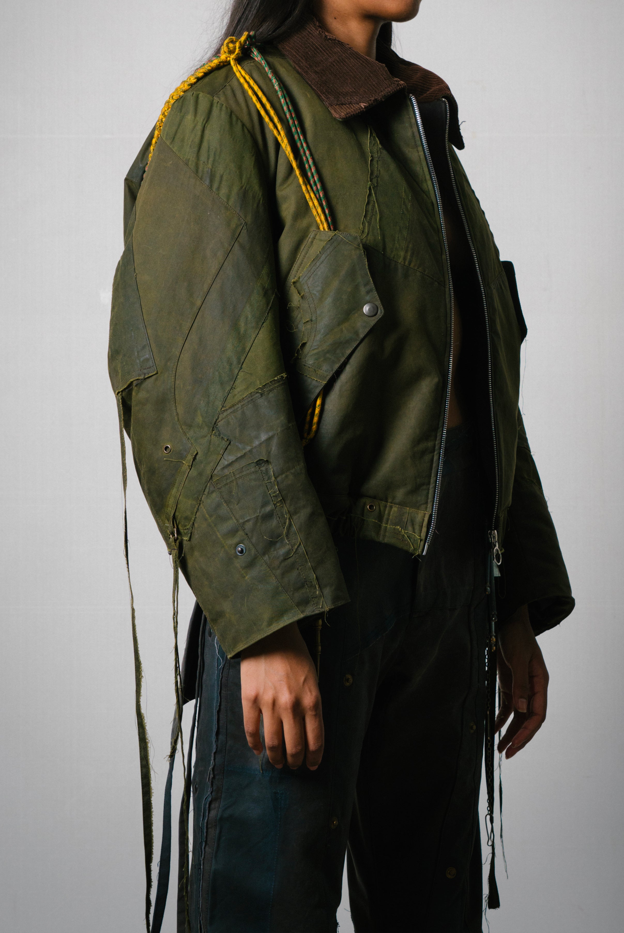 ABSTRACT PATCHWORK BOMBER JACKET – UNDER THE SIGN