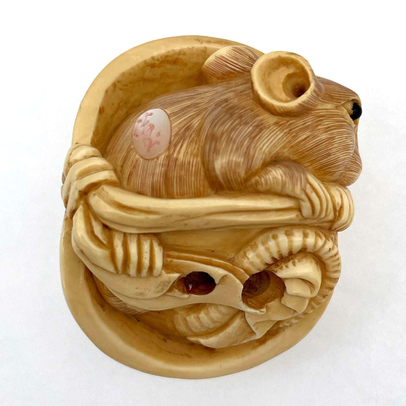 9点まとめ売り】 根付 七福神 動物 光玉 銘有り 美術品 コレクション 9