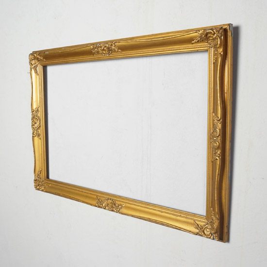 レア】1m超え 巨大 金フレーム 額縁 アンティーク調 レア】1m超え 巨大