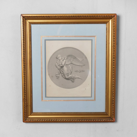 未使用 エスアンドエフ S&F 高級輸入額縁 半切 アンティーク ブラウン