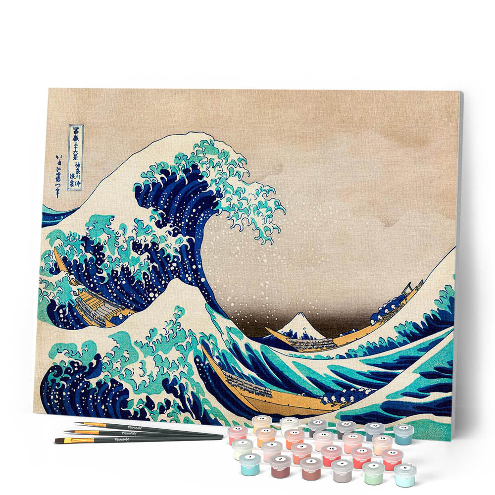 Paint by Numbers - The Great Wave of Kanagawa by Katsushika