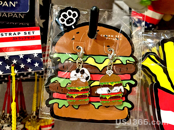 希少】スヌーピー ハンバーガー チャーム USJ 2017 希少】スヌーピー